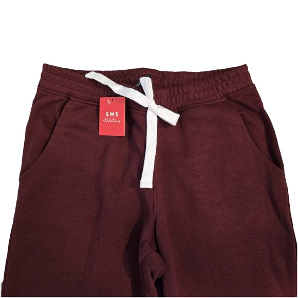 NWT STREETWEAR SOCIETY Burgundy Joggers S - Picture 2 of 4